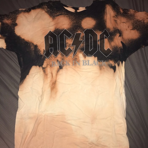 Tops | Vintage Acid Washed Acdc Tshirt | Poshmark
